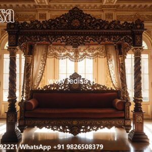 Artistic Wood Carving Swing Design with Traditional Craftsmanship No-8029