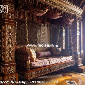 Royal Wood Carving Swing Design for Luxury Interior Styling No-8030