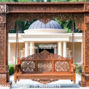 Royal Wood Carving Swing Design for Sophisticated Living Rooms No-8041