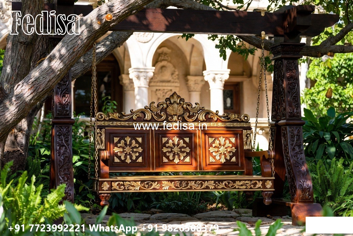 Wood Carving Swing Design Ideas for Luxury Home Makeovers No-8045