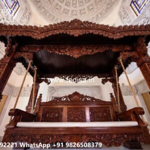 Beautiful Wood Carving Swing Design for Luxury Apartments No-8052