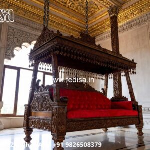 Indoor Wood Carving Swing Design for Comfortable Seating No-8054