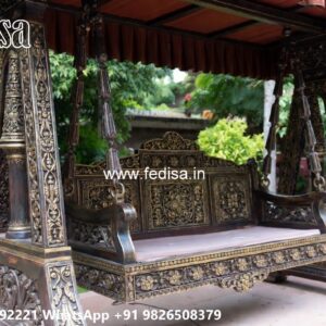 Wood Carving Swing Design Ideas for Royal Home Interiors No-8072