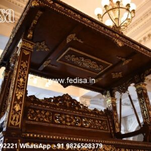 Luxury Wood Carving Swing Design for Stylish Living Spaces No-8074