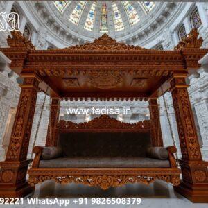 Wood Carving Swing Design for Elegant Traditional Interiors No-8080