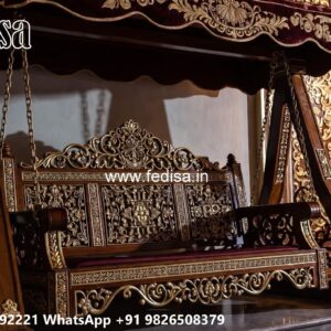 Premium Wood Carving Swing Design for Luxury Hall Decor No-8096