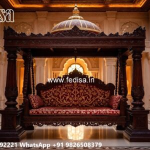 Decorative Wood Carving Swing Design with Stylish Beauty No-8098