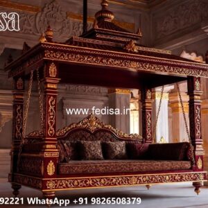 Wooden Swing Design for Cozy Indoor Seating Corner No-8152