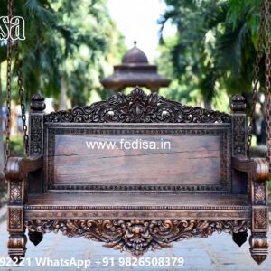 Wooden Swing Design with Royal Heritage Finishing No-8154