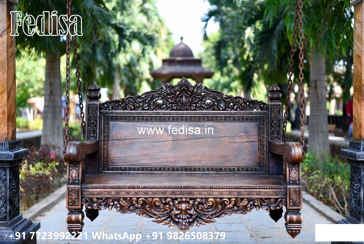 Wooden Swing Design with Royal Heritage Finishing No-8154