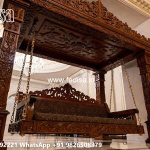 Wooden Swing Design for Beautiful Balcony Seating No-8160