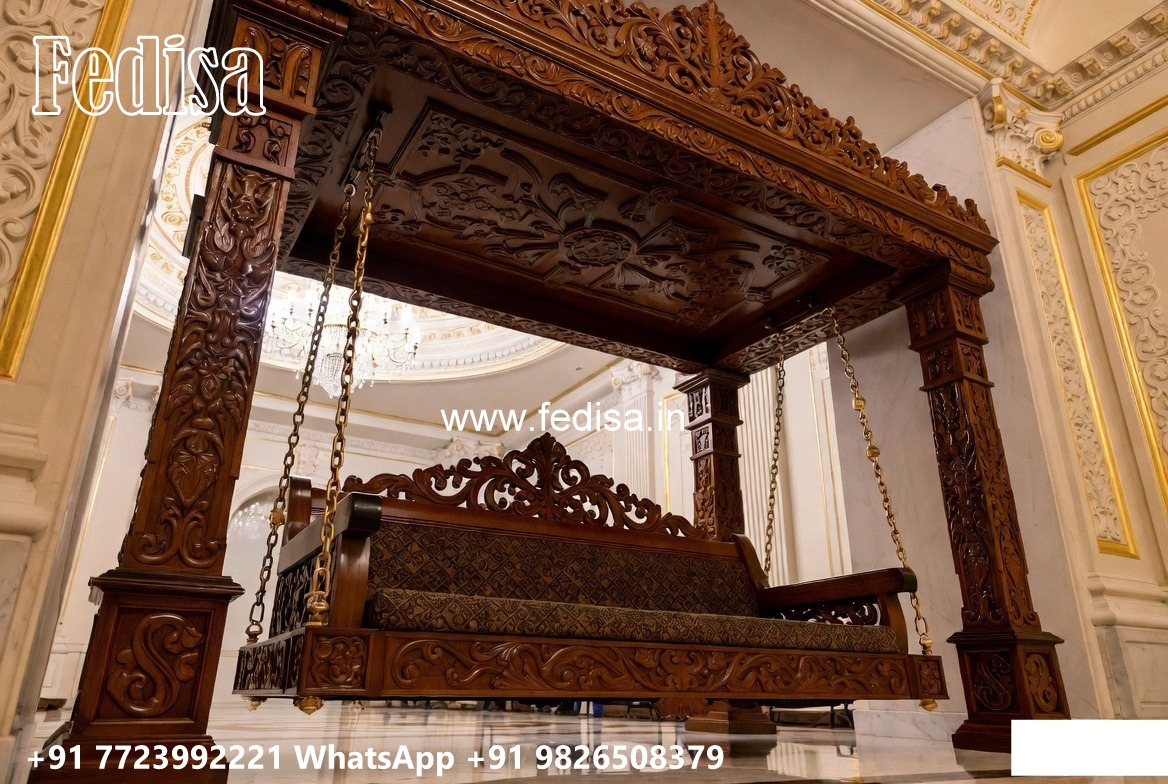 Wooden Swing Design for Beautiful Balcony Seating No-8160
