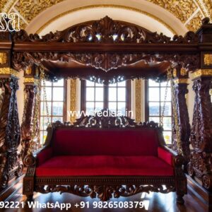 Wooden Swing Design with Traditional Handcrafted Beauty No-8178