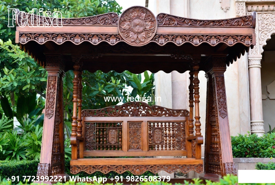 Wooden Swing Design for Comfortable Indoor Seating No-8179