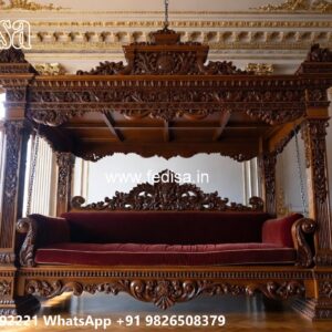 Wooden Swing Design with Artistic Wooden Patterns No-8183