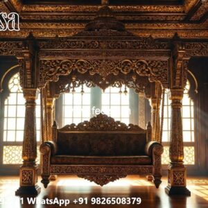 Stylish Wooden Swing Design for Relaxed Home Decor No-8184