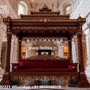 Handcrafted Wooden Swing Design with Royal Elegance No-8191