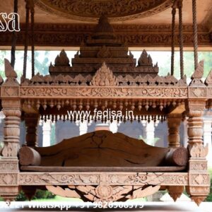 Stylish Wooden Swing Design for Indoor Comfort Area No-8196
