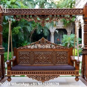 Wooden Swing Design with Elegant Hanging Rope Style No-8197