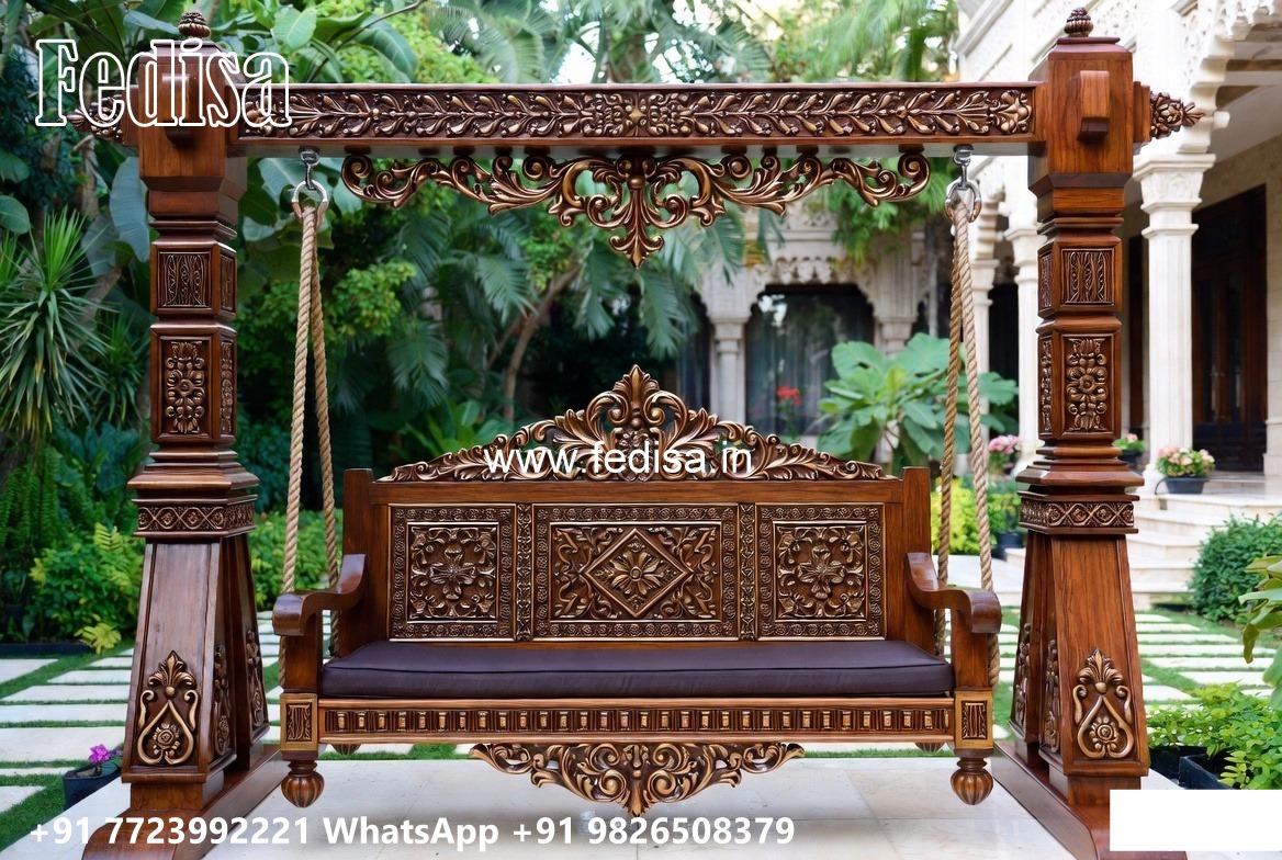 Wooden Swing Design with Elegant Hanging Rope Style No-8197