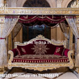 Elegant Classic Swing Design with Wooden Carving Style No-8303