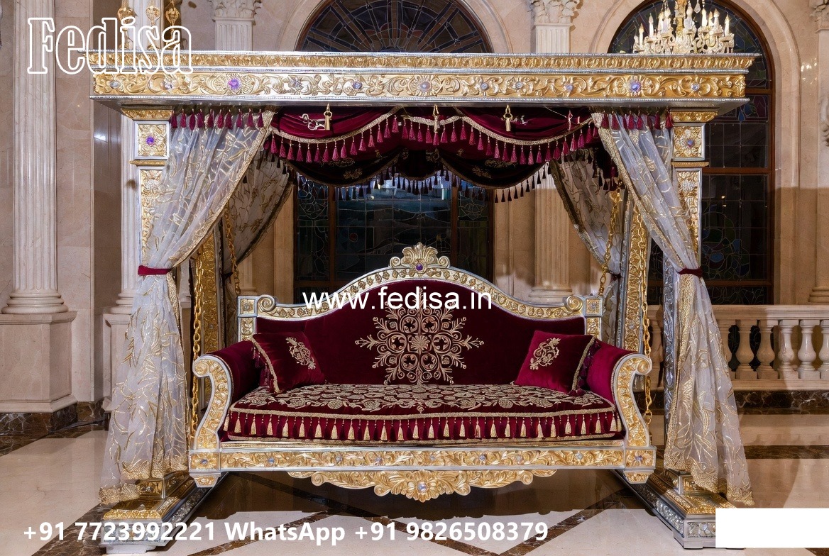 Elegant Classic Swing Design with Wooden Carving Style No-8303