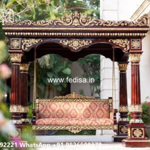 Elegant Classic Swing Design with Decorative Carvings No-8320