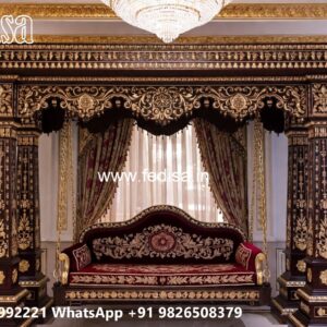 Classic Swing Design with Artistic Wooden Carvings No-8389
