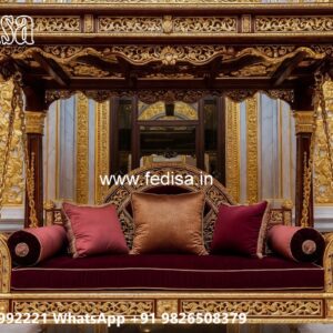 Wooden Royal Swing Design with Decorative Backrest No-8442
