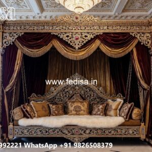 Traditional Wood Carving Swing Design with Royal Style No-8453