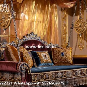 Royal Wood Carving Swing Design with Antique Finish No-8458