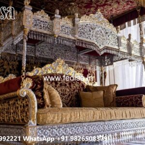Classic Wood Carving Swing Design for Timeless Home Decor No-8466
