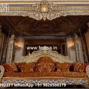 Antique Wood Carving Swing Design with Heritage Look No-8476