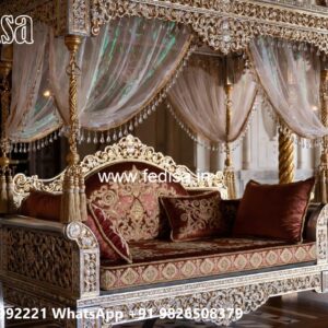 Indoor Wood Carving Swing Design with Premium Finish No-8477
