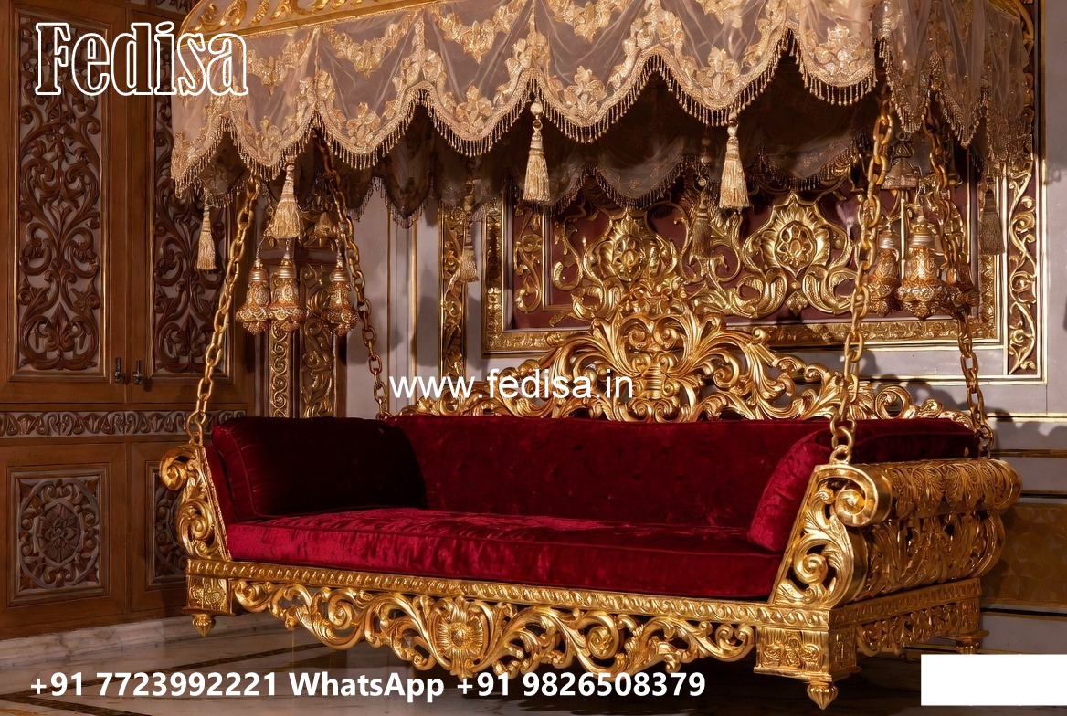 Beautiful Wood Carving Swing Design with Vintage Appeal No-8481