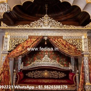 Handcrafted Wood Carving Swing Design for Grand Interiors No-8484