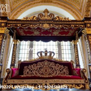 Luxury Wood Carving Swing Design with Decorative Chains No-8485