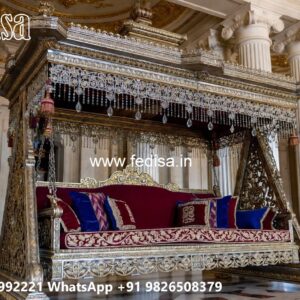 Indoor Wood Carving Swing Design for Stylish Home Ambience No-8489