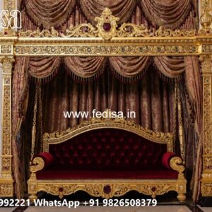 Premium Wood Carving Swing Design for Spacious Halls No-8493