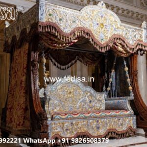 Vintage Wood Carving Swing Design with Decorative Beauty No-8496