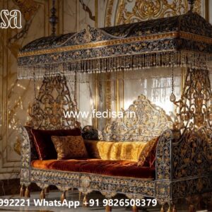 Wood Carving Swing Design with Elegant Decorative Finish No-8498