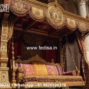 Traditional Wood Carving Swing Design for Indian Homes No-8506