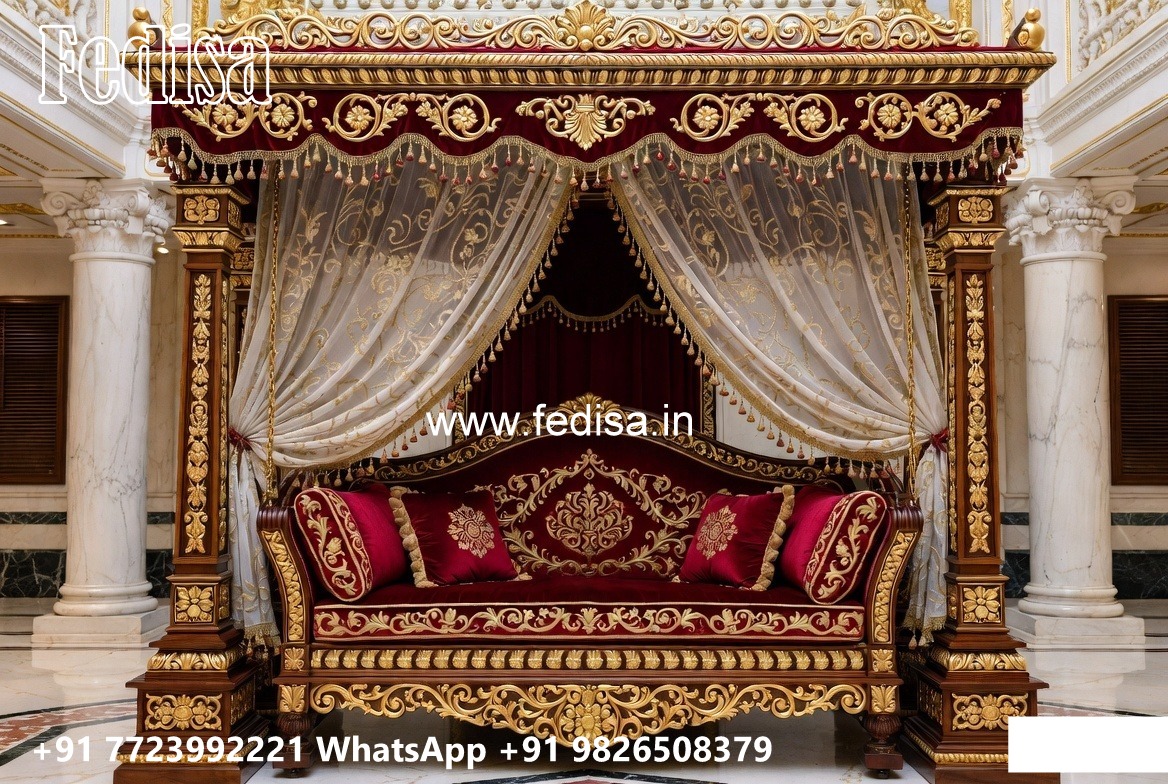 Stylish Wood Carving Swing Design for Modern Interiors No-8509