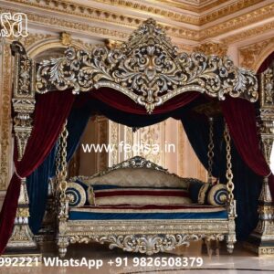 Artistic Wood Carving Swing Design with Heritage Influence No-8510