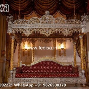 Royal Wood Carving Swing Design for Grand Villa Interiors No-8513