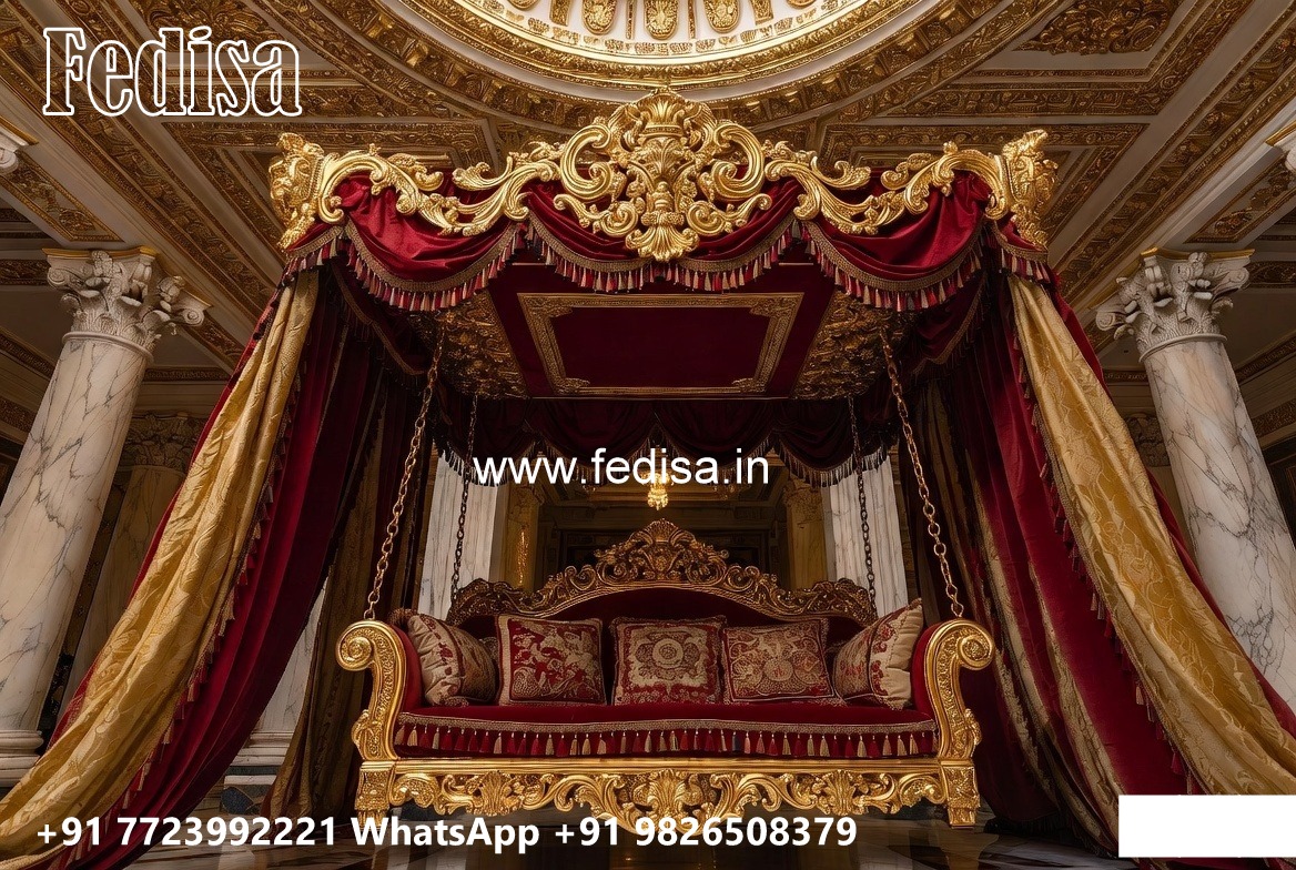 Wood Carving Swing Design for Elegant Traditional Interiors No-8530