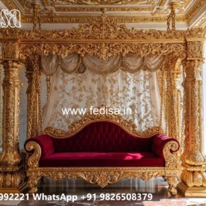Traditional Wood Carving Swing Design with Royal Comfort No-8534