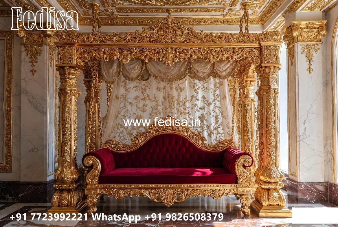 Traditional Wood Carving Swing Design with Royal Comfort No-8534