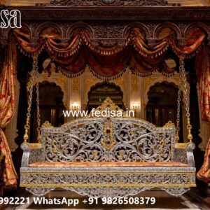 Wood Carving Swing Design with Stylish Decorative Features No-8535