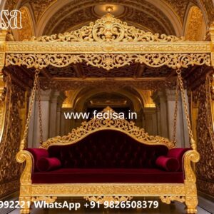 Elegant Wood Carving Swing Design for Heritage Villas No-8538